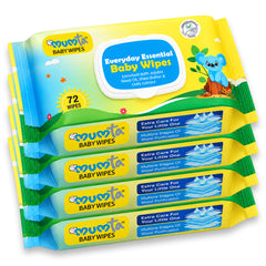 MUMta Soft Baby Wipes with Aloe Vera & Vitamin E | 72s - Pack of 4 (288 Wipes)