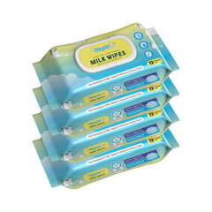 MUMta Milk Wipes | Gentle Baby Wet Wipes | Alcohol-Free