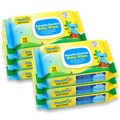 MUMta Baby Wipes with Aloe Vera & Vitamin E – Value | 72s - Pack of 6 (432 Wipes)