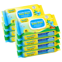 MUMta Baby Wet Wipes with Aloe Vera & Vitamin E | 80s – Pack of 7 (560 Wipes)