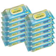 MUMta Milk Wipes | Gentle Baby Wet Wipes | Alcohol-Free