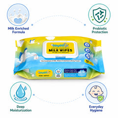 MUMta Extra Soft Baby Wet Wipes – Unscented Wipes with Vitamin E | Pack of 4 (288 Wipes)