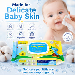MUMta Baby Wet Wipes Mega Pack with Aloe Vera & Vitamin E | 80S – Pack of 12 (960 Wipes)