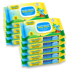 MUMta Baby Cleaning Wipes with Aloe Vera & Vitamin E | 72s - Pack of 9 (648 Wipes)