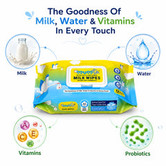 MUMta Extra Soft Baby Wet Wipes – Unscented Wipes with Vitamin E | Pack of 4 (288 Wipes)